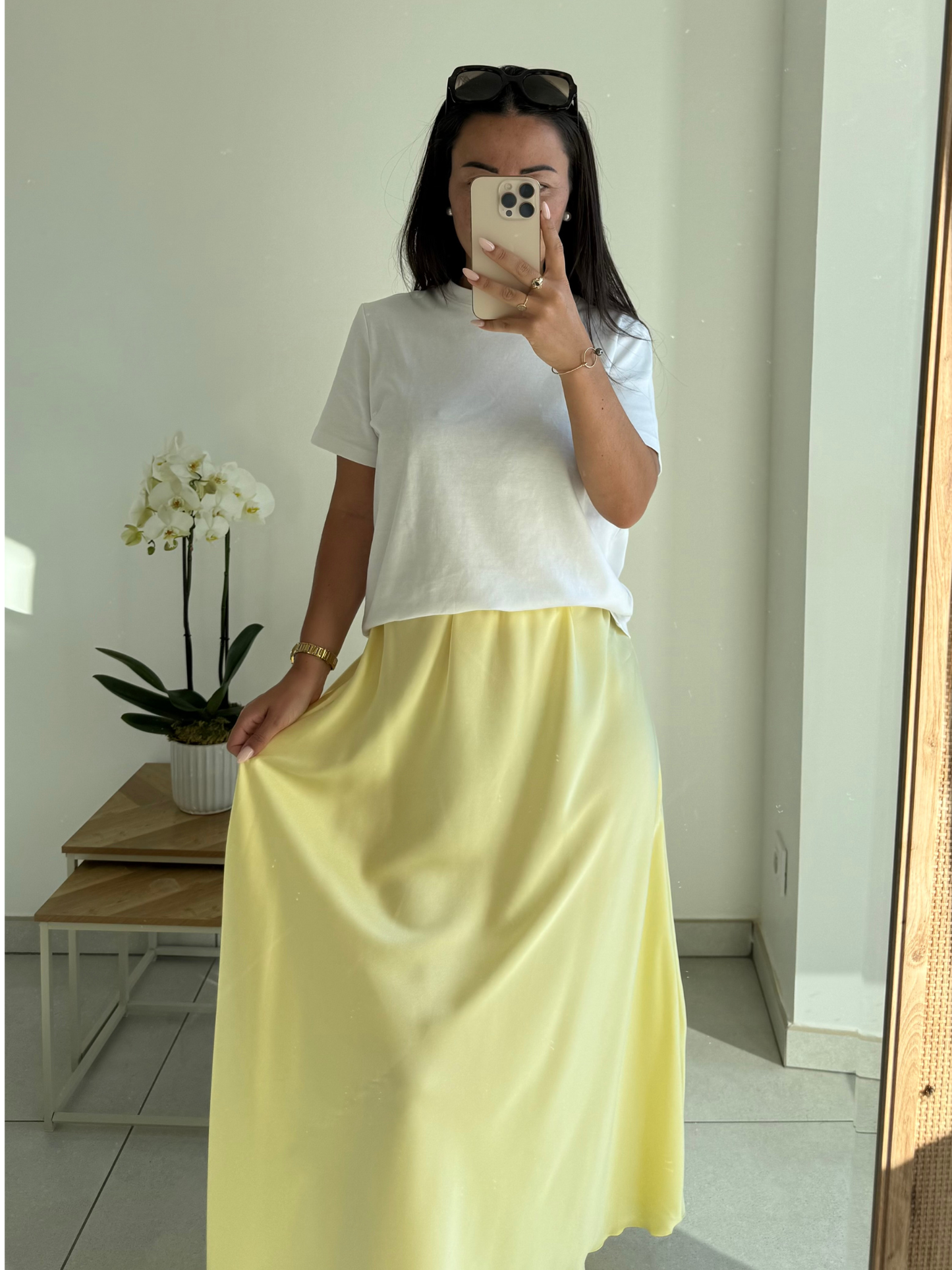 Jupe Léna – Jaune pastel