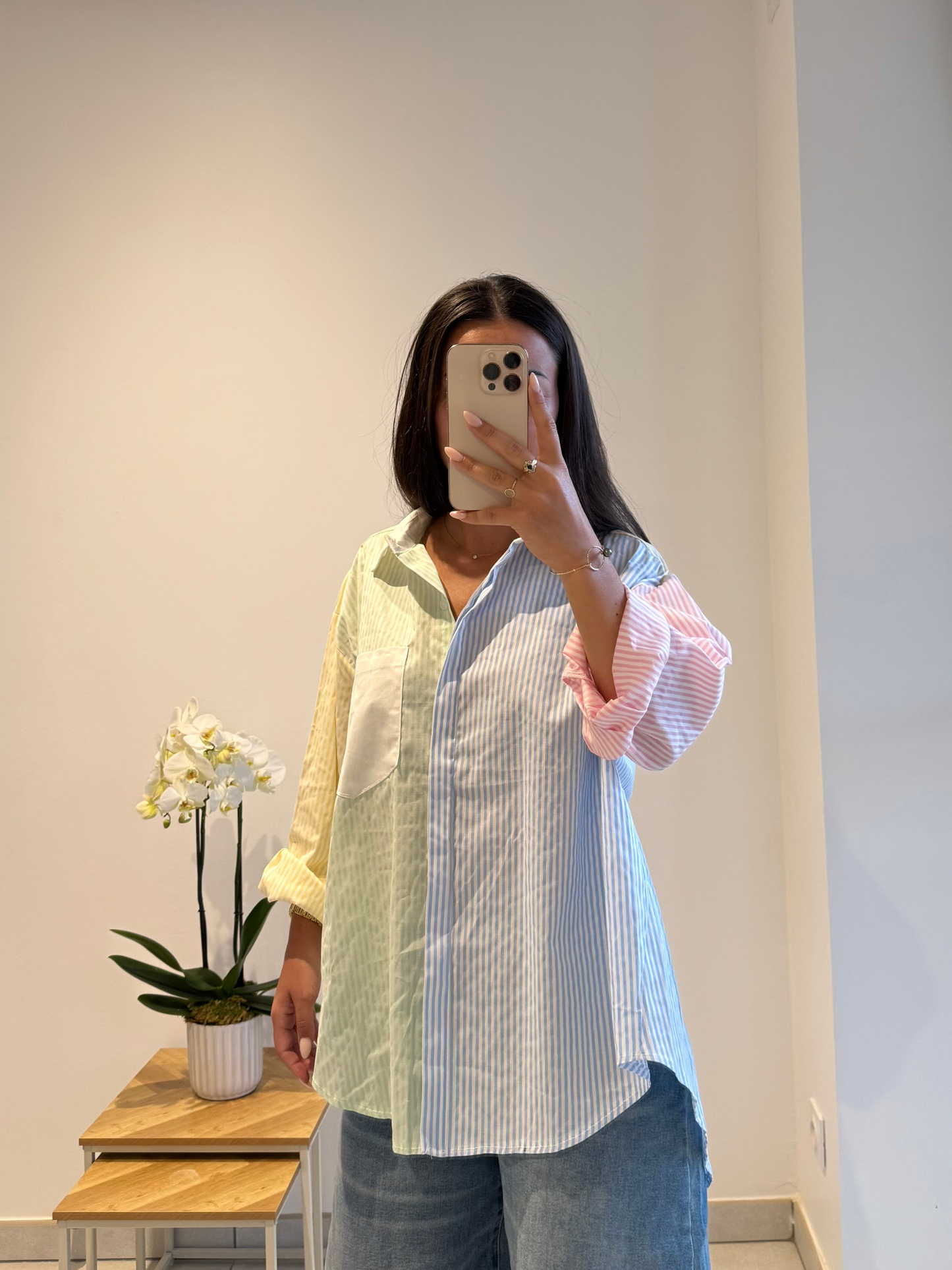 Chemise Apolline – Multicolore rayée