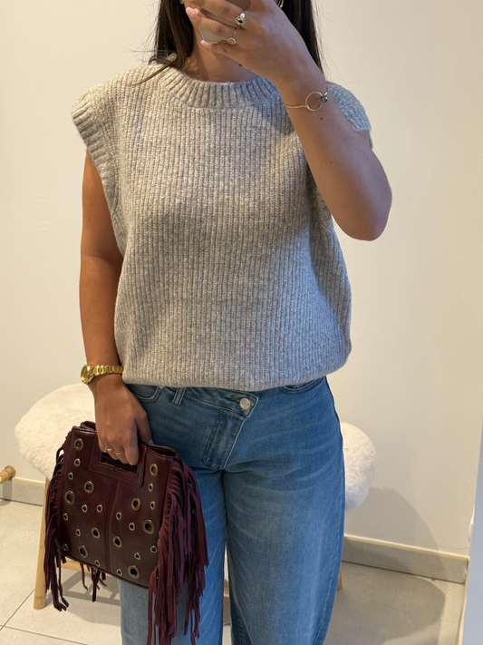 Pull sans manche Clara