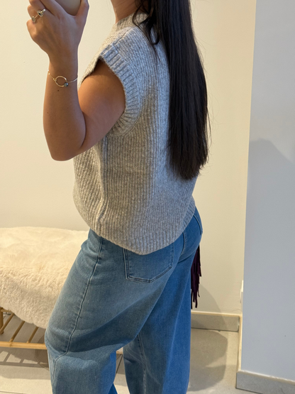 Pull sans manche Clara