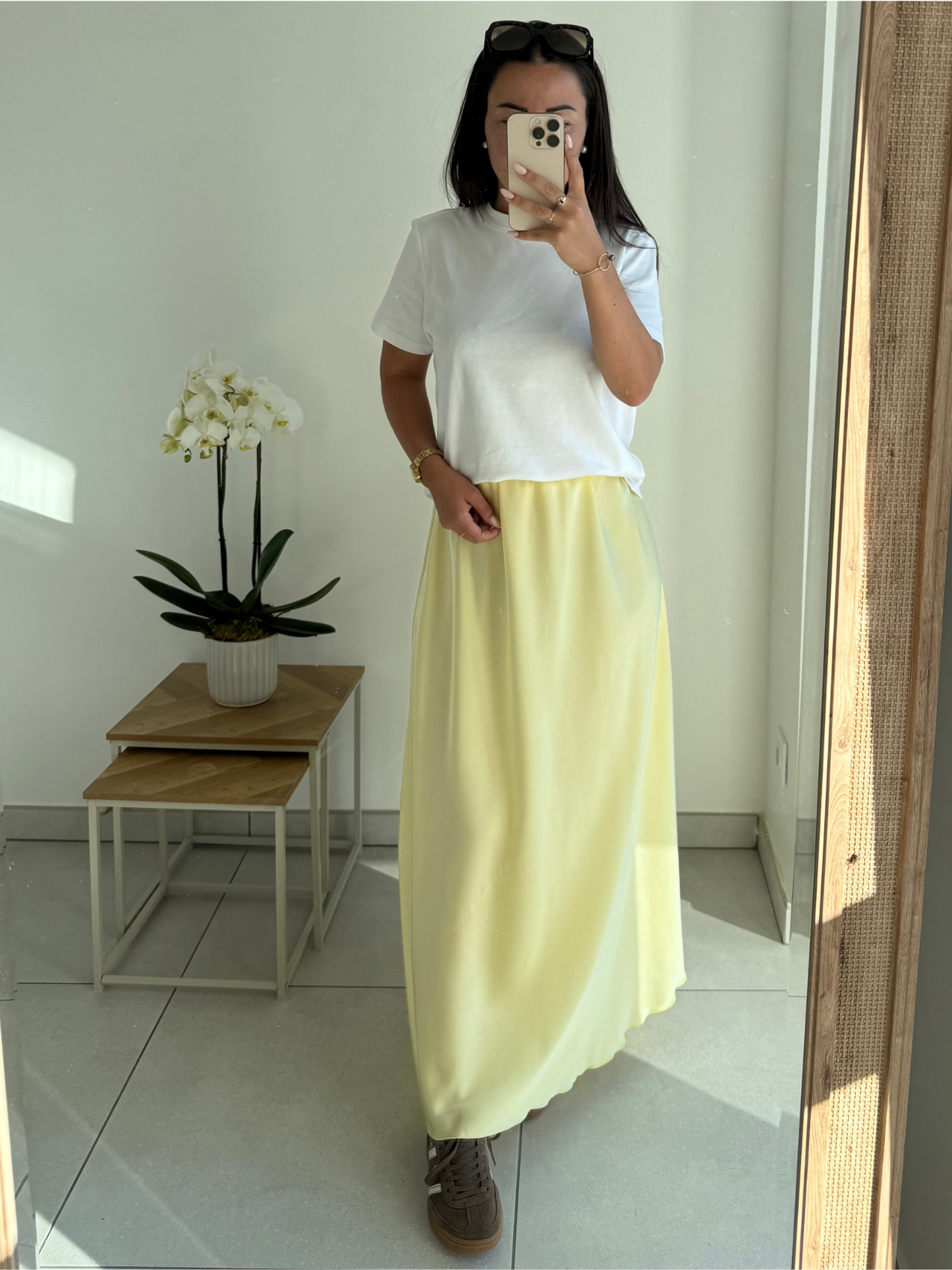 Jupe Léna – Jaune pastel