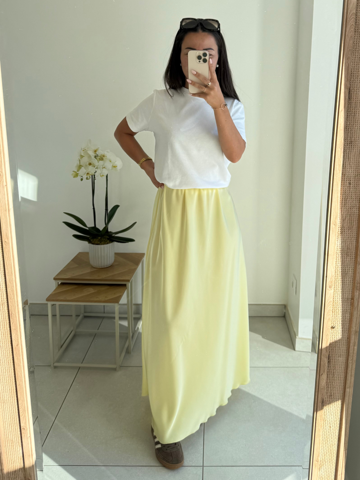 Jupe Léna – Jaune pastel