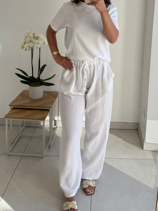 Pantalon Livia – Gaze de coton