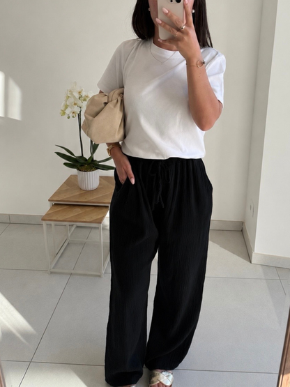 Pantalon Livia – Gaze de coton