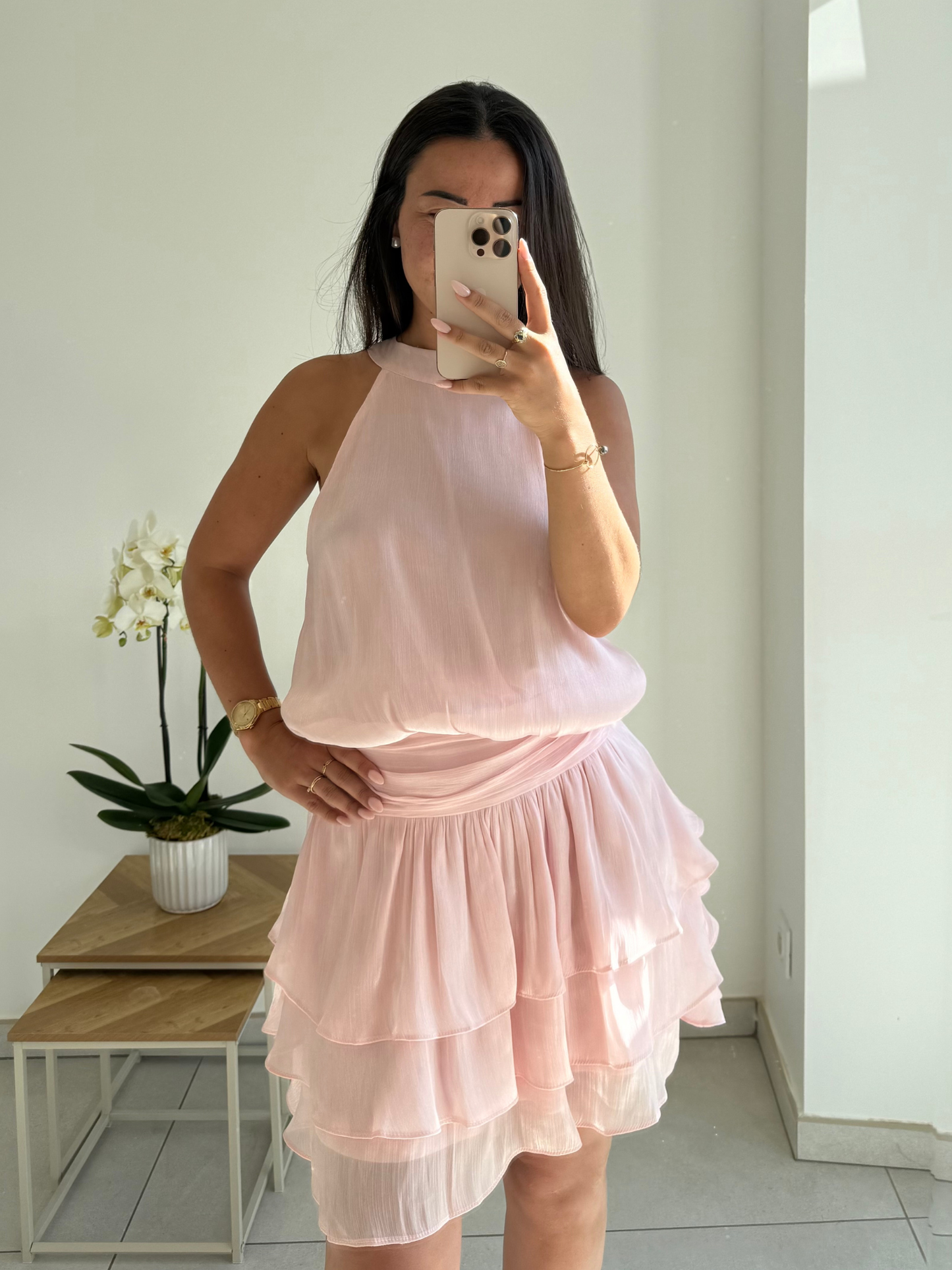 Robe Céleste – Rose pâle