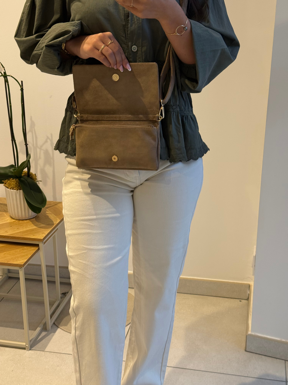 Pochette Taupe