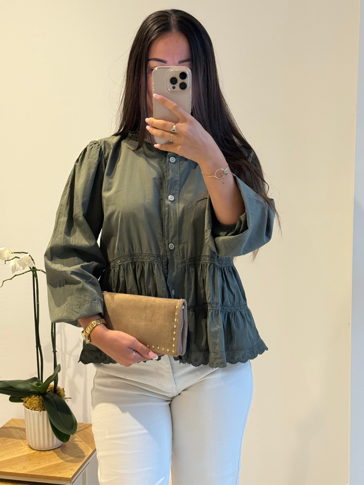 Pochette Taupe